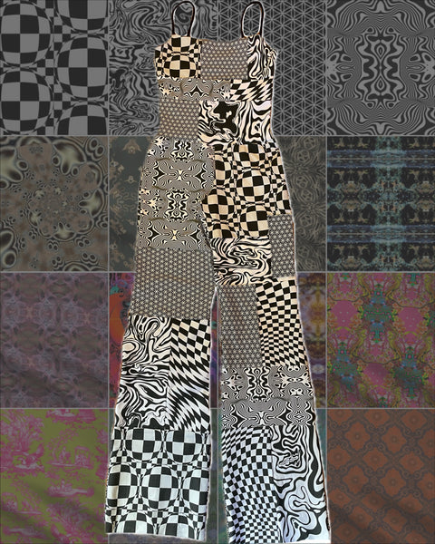 custom fabric jumpsuit- MTO