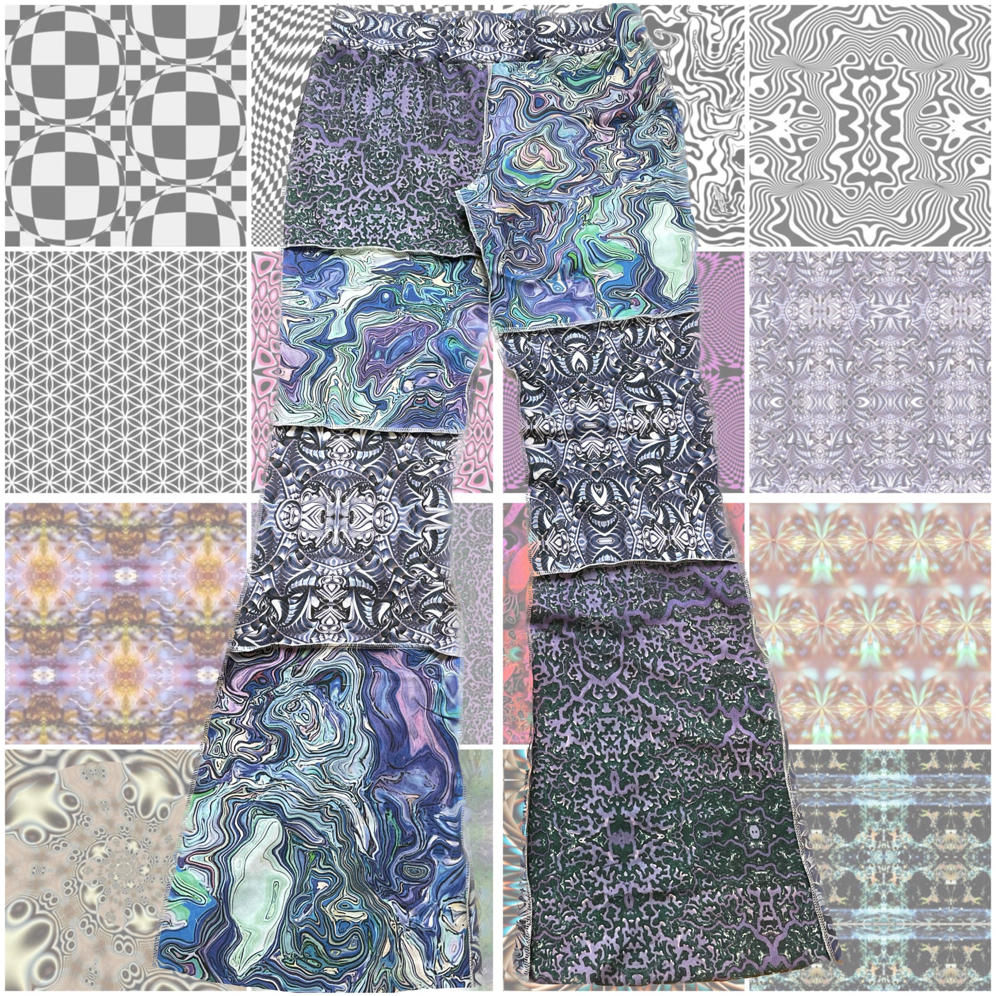 custom fabric flare pants- MTO