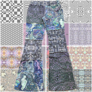 custom fabric flare pants- MTO
