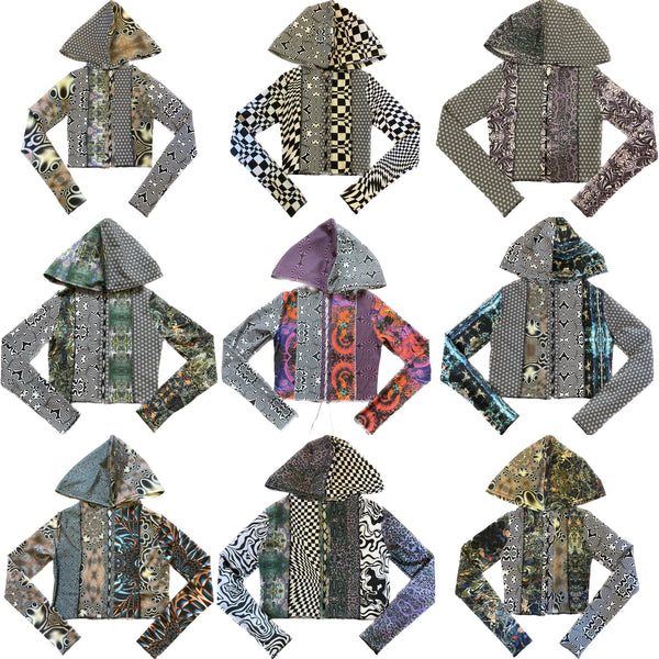 Custom Fabric Hooded Lace Up Long Sleeve- MTO
