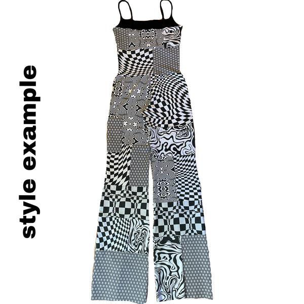 custom fabric jumpsuit- MTO