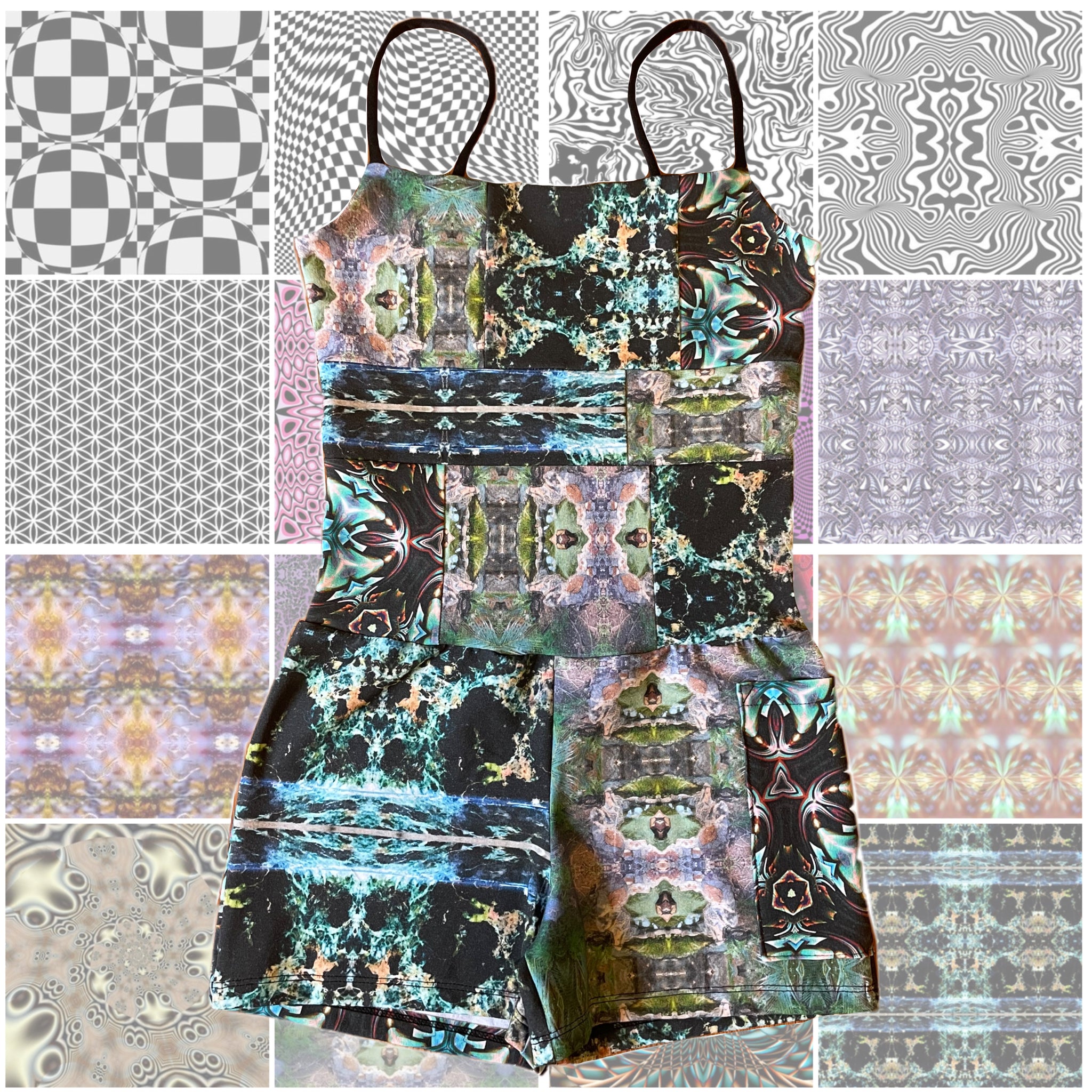 custom fabric playsuit- MTO