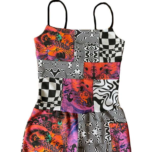 custom fabric flare jumpsuit- MTO