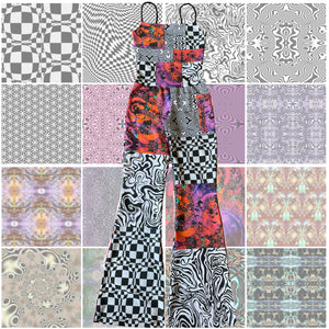 custom fabric flare jumpsuit- MTO